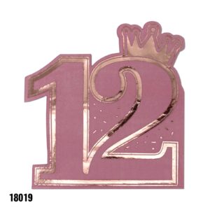 12 מפיות בת מצווה 12 חתוך