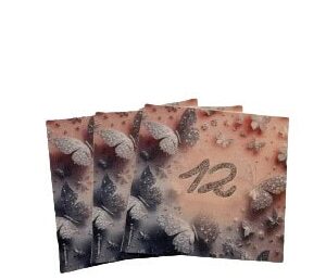 20 מפיונים סט בת מצווה פרפרים