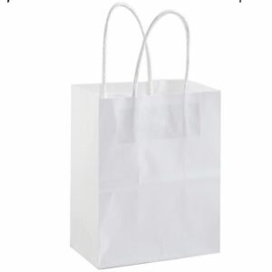 שקית נייר 16/13/8 ס"מ לבן