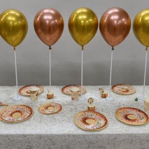 מעמד שולחני לבלון 10 יחידות גובה 43 ס"מ