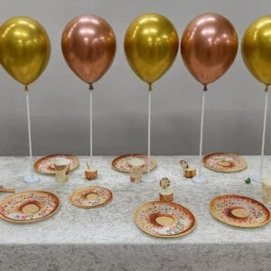 מעמד שולחני לבלון 10 יחידות גובה 43 ס"מ